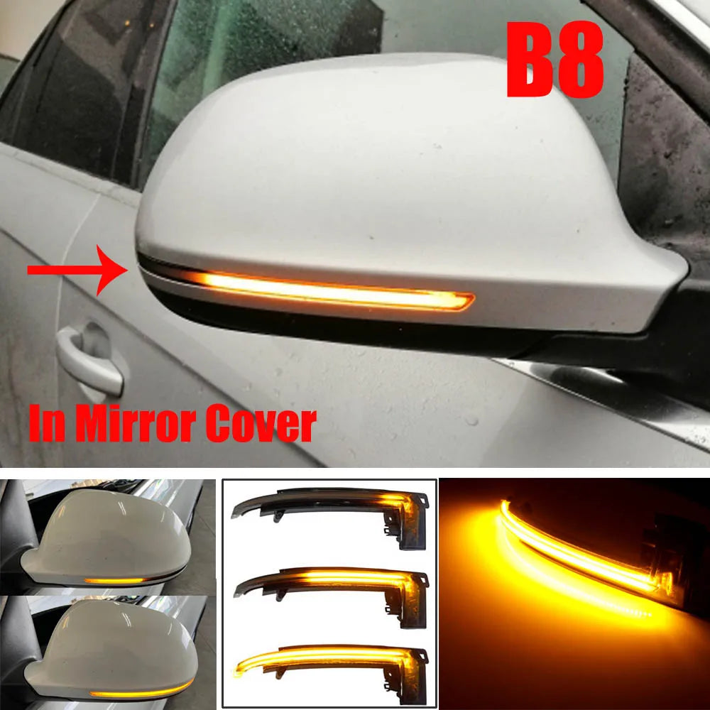 Dynamic LED Mirror Indicators - Fits Audi A3 / A4 / A5 / A6 / Q3