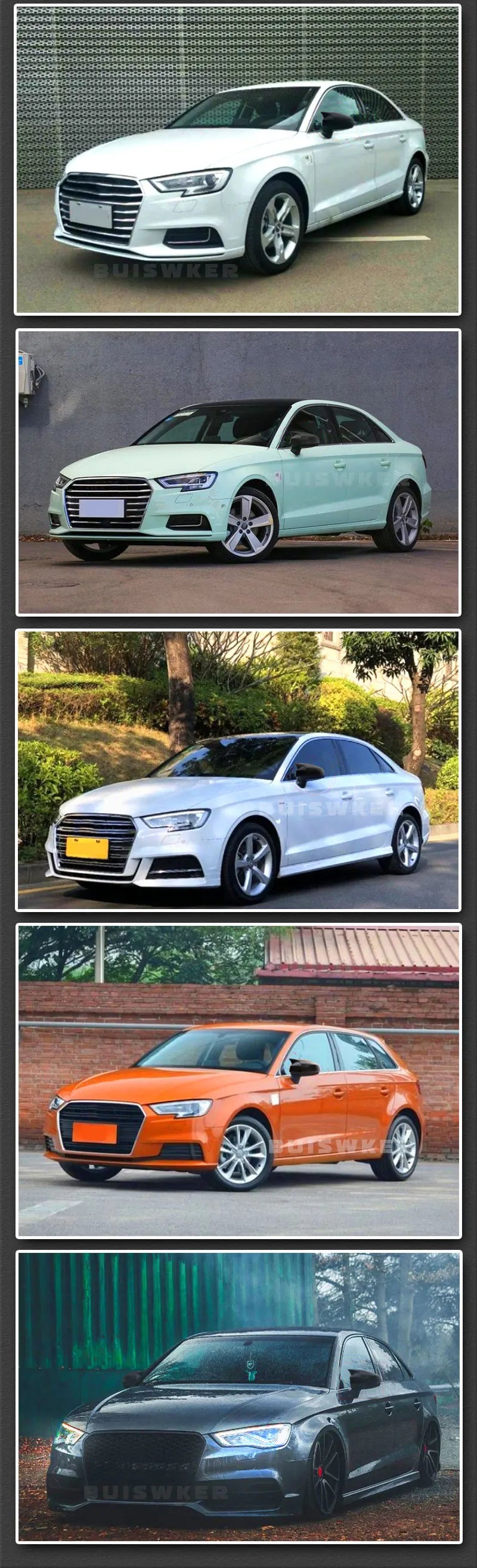 Mirror Caps – OEM Replacement Style - Fits Audi A3 / S3 / RS3 8V