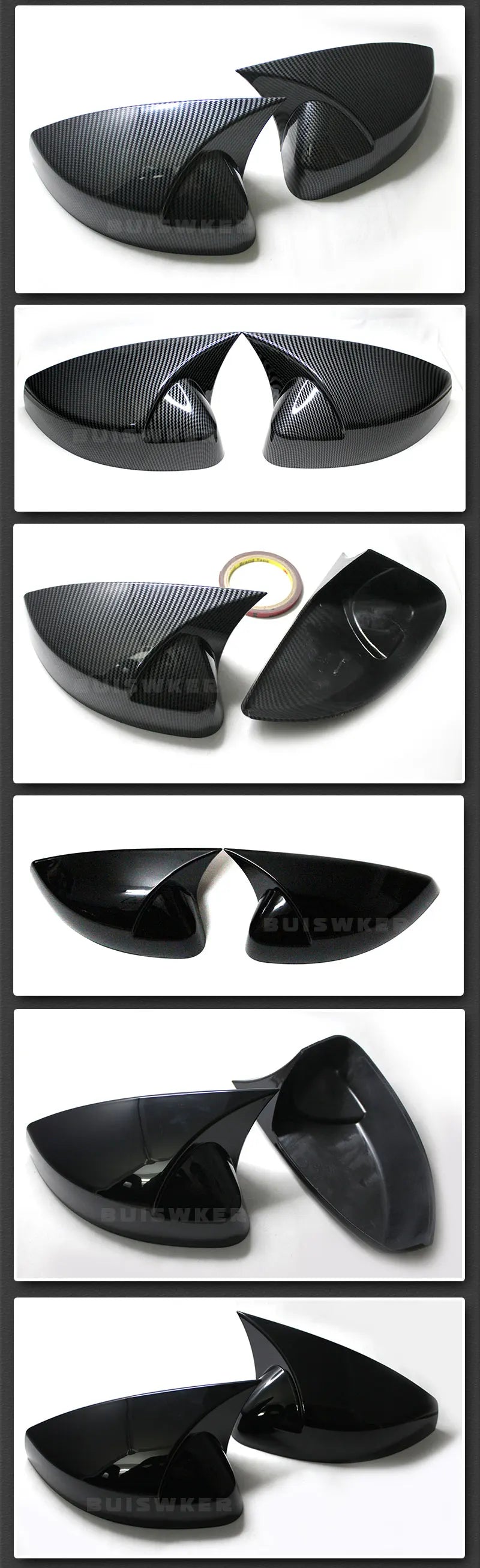 Mirror Caps – OEM Replacement Style - Fits Audi A3 / S3 / RS3 8V