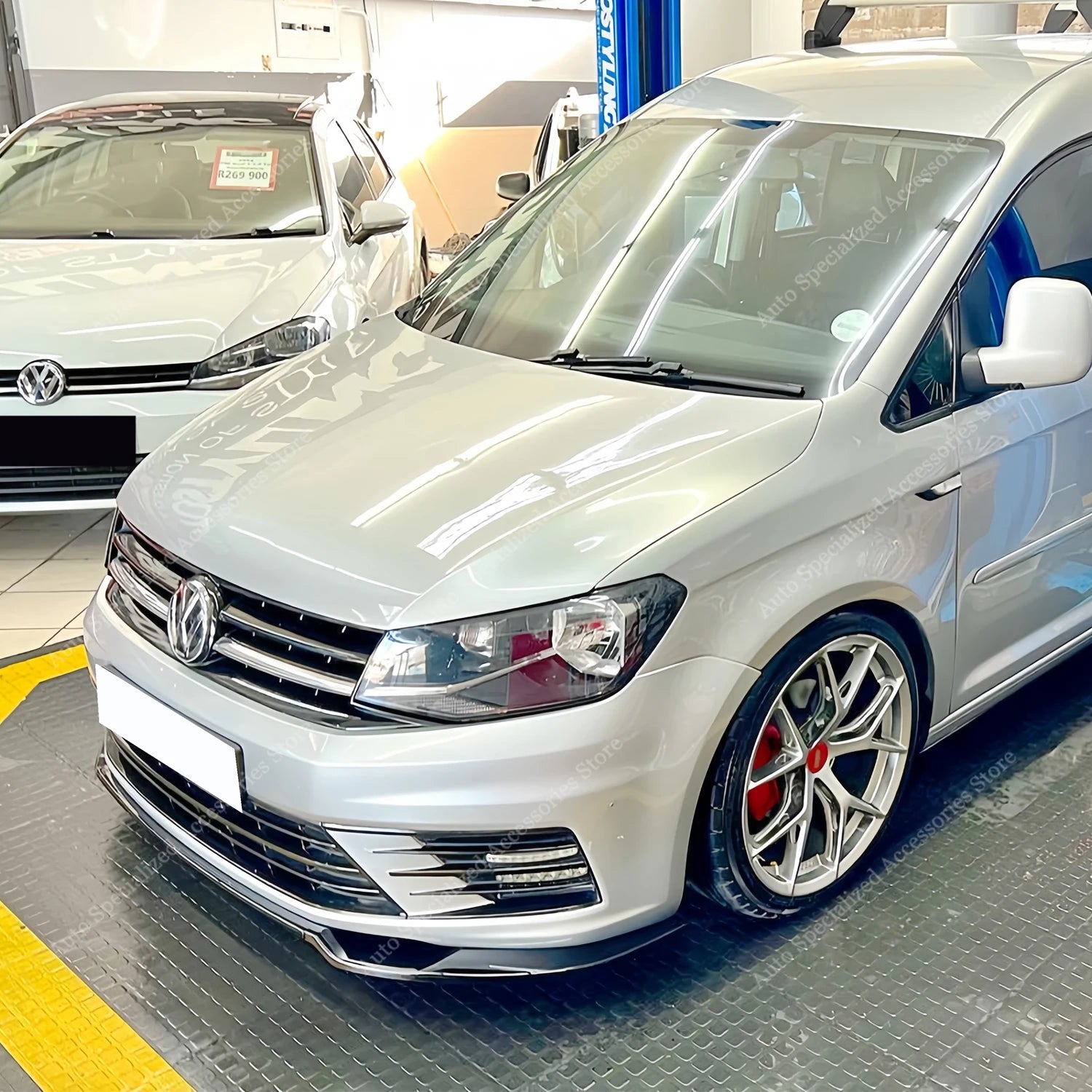 VW Caddy MK4 Front Bumper Lip Spoiler Splitter 2015-2020