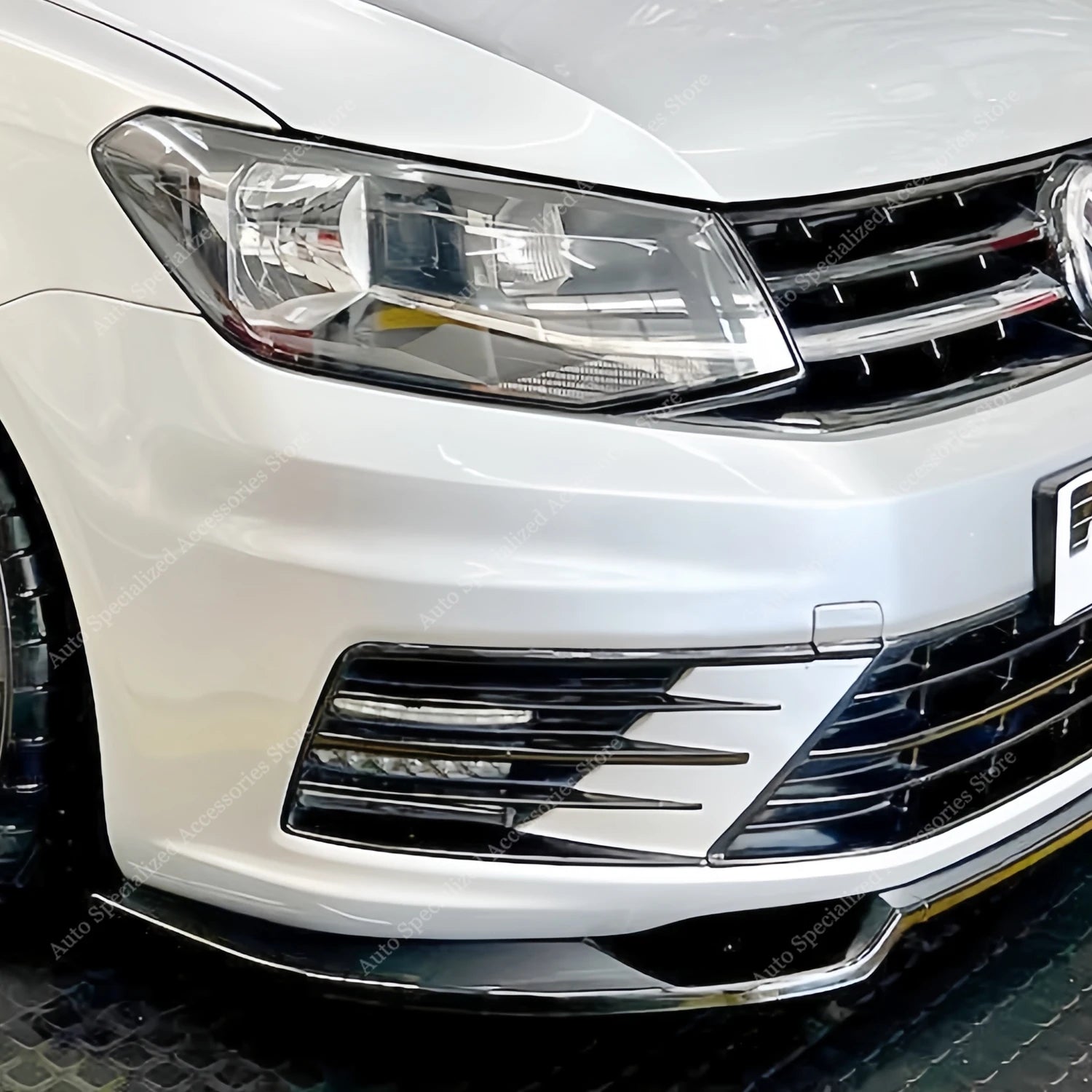 VW Caddy MK4 Front Bumper Lip Spoiler Splitter 2015-2020
