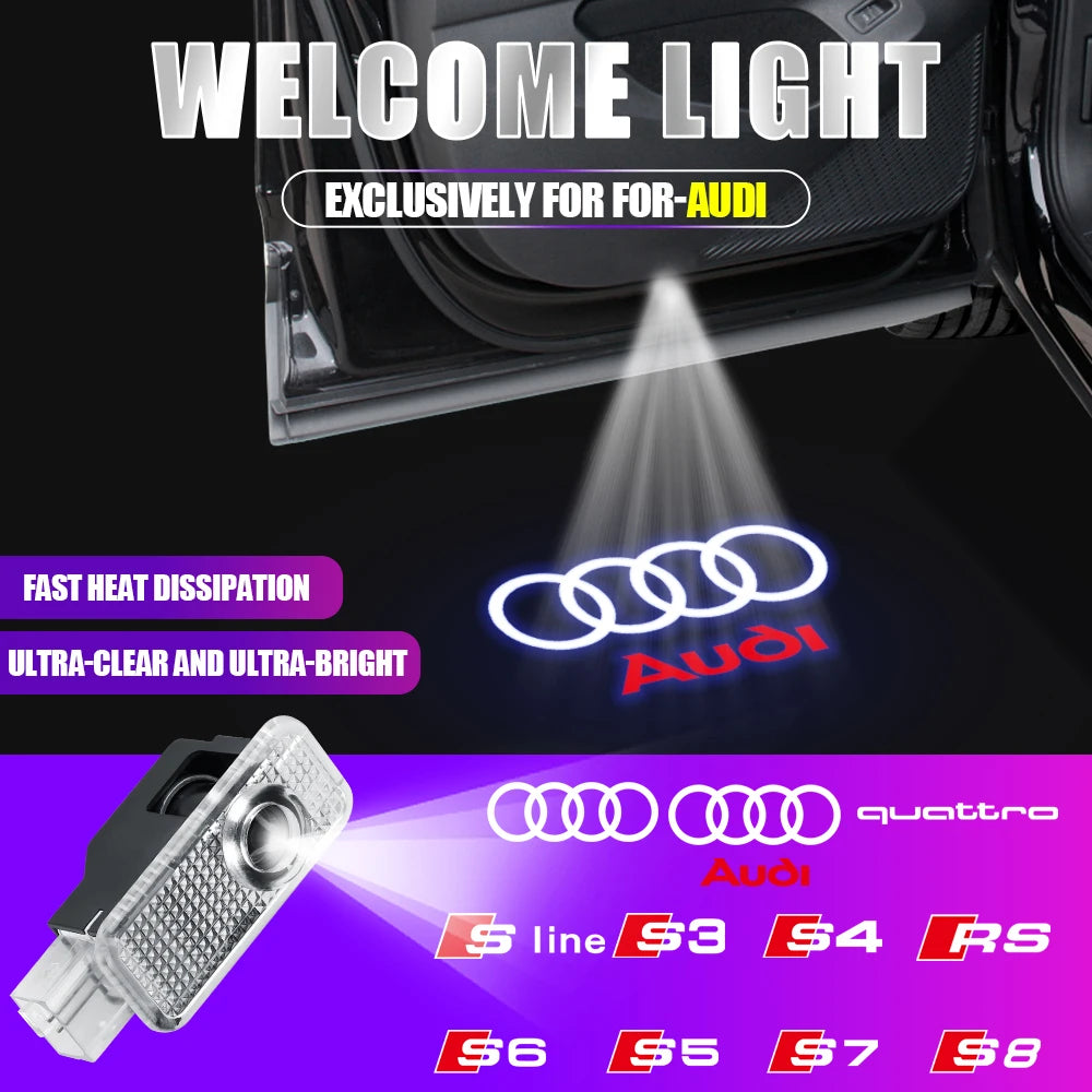 Audi Door Welcome Lights Led Projector Lamps