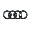 Gloss Black Audi Emblem Set - Front & Rear • Fits Most Audi Models