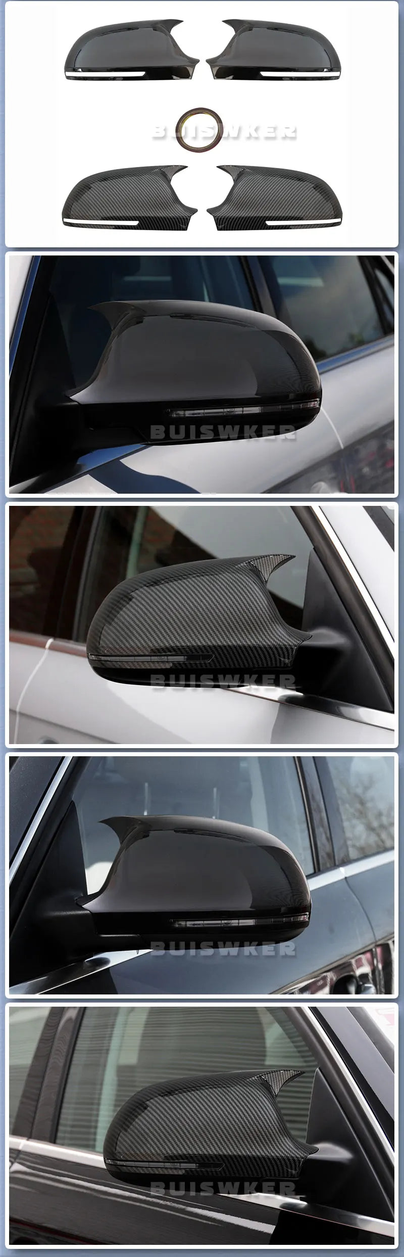 Performance Mirror Caps - Fits Audi A3 / A4 / A5 / A6 / Q3