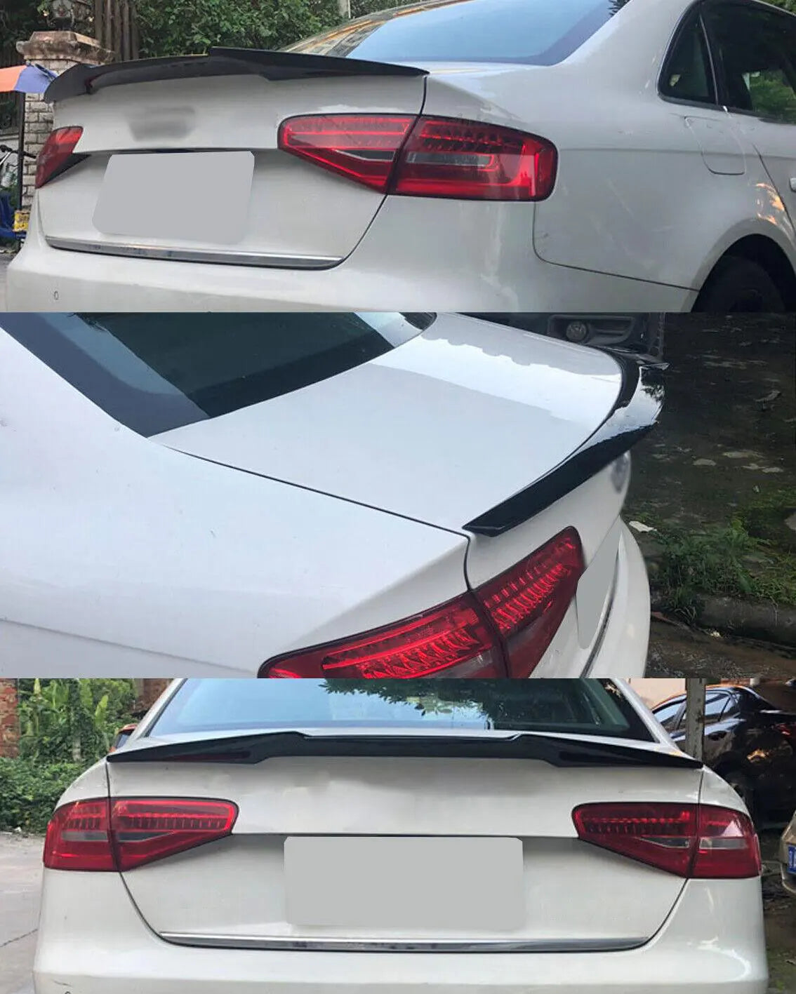 Ducktail Rear Spoiler – OEM Sport Look - Fits Audi A4 B8.5 Sedan