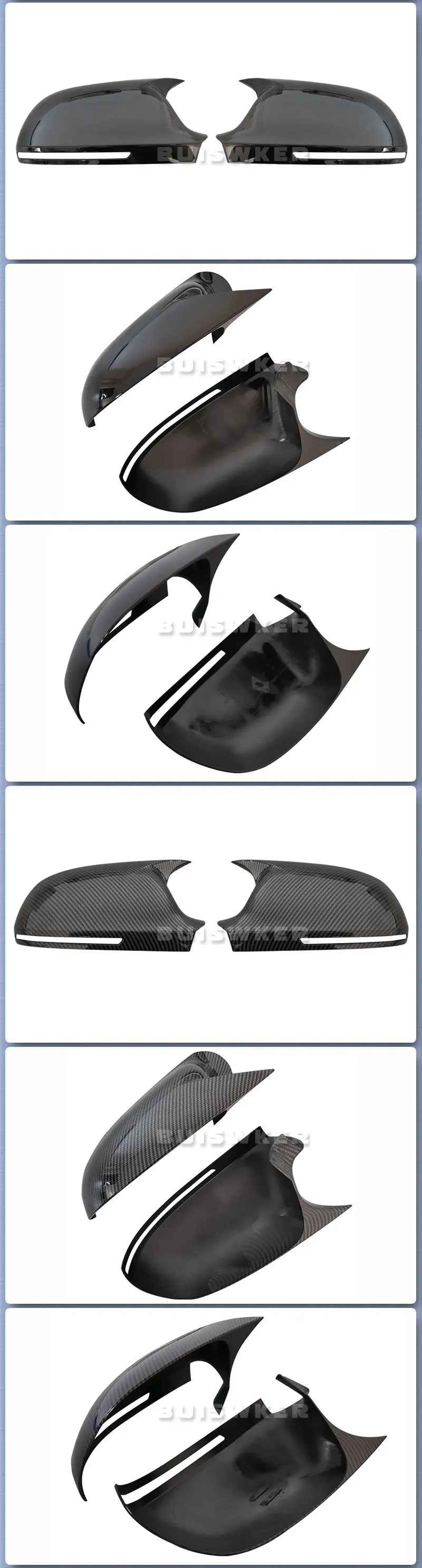 Performance Mirror Caps - Fits Audi A3 / A4 / A5 / A6 / Q3