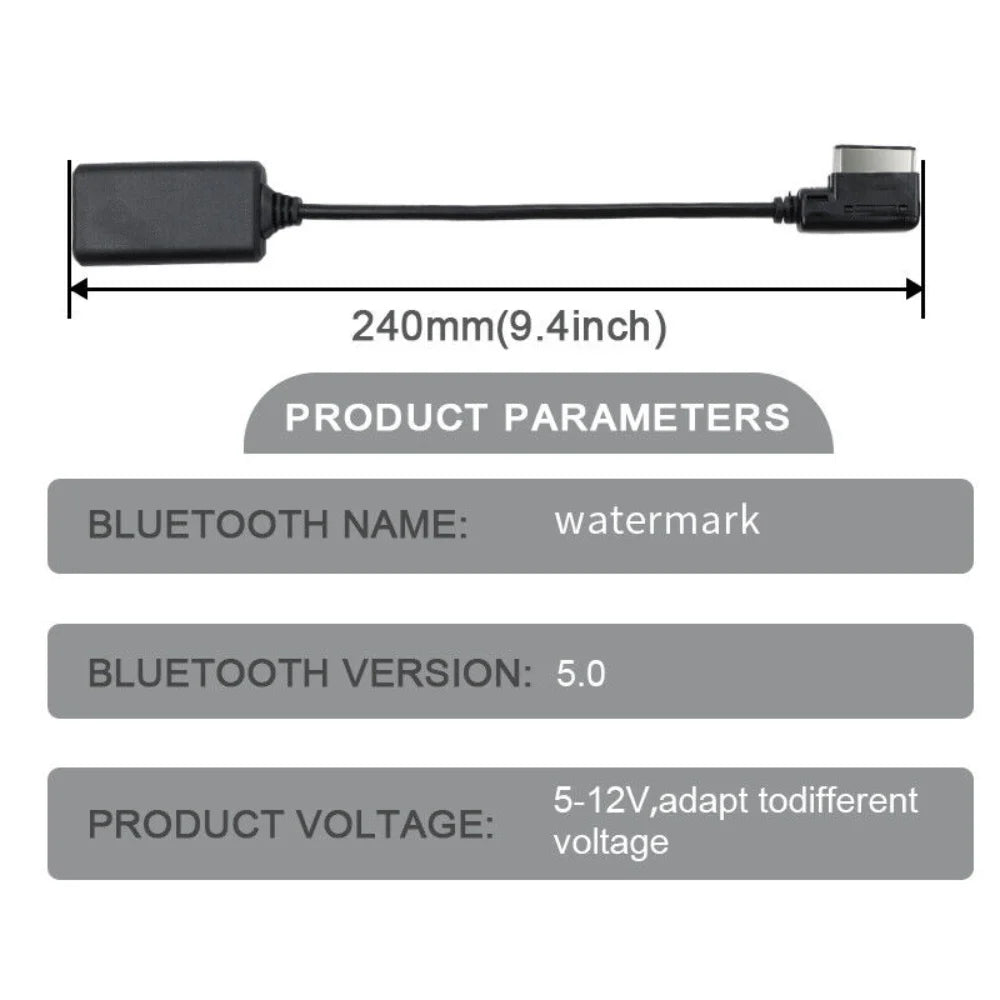 AMI MMI Bluetooth Music Interface AUX Audio Cable Adapter - Most Models