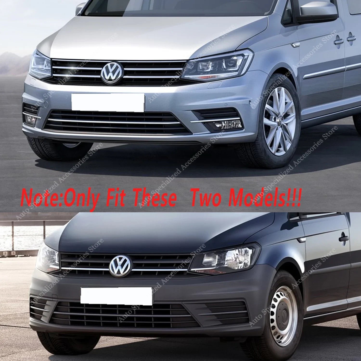 VW Caddy MK4 Front Bumper Lip Spoiler Splitter 2015-2020