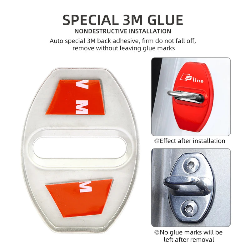 Door Lock Cover Case - Audi