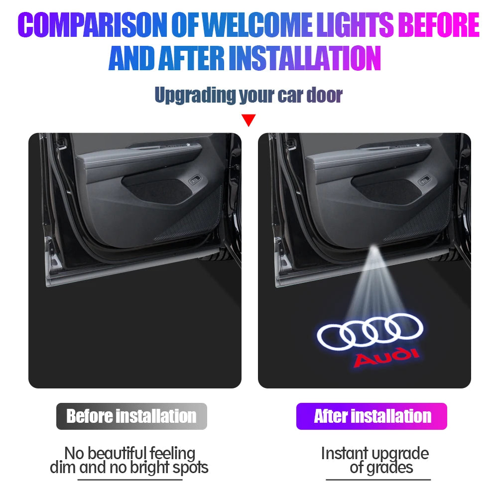 Audi Door Welcome Lights Led Projector Lamps