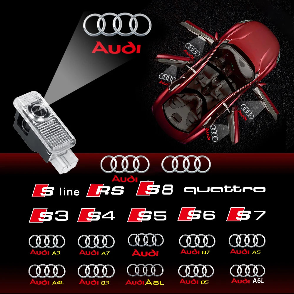 Audi Door Welcome Lights Led Projector Lamps